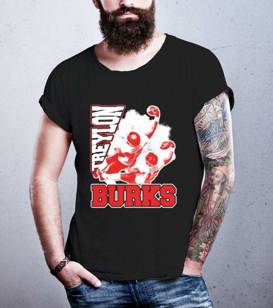 Treylon Burks Washington Commanders Burks Football Action T-Shirt