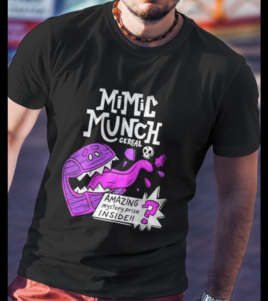 Mimic Munch Cereal Amazing Mystery Prize Inside Dungeons And Dragons T-Shirt
