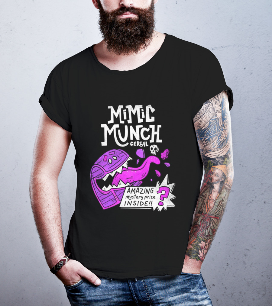 Mimic Munch Cereal Amazing Mystery Prize Inside Dungeons And Dragons T-Shirt