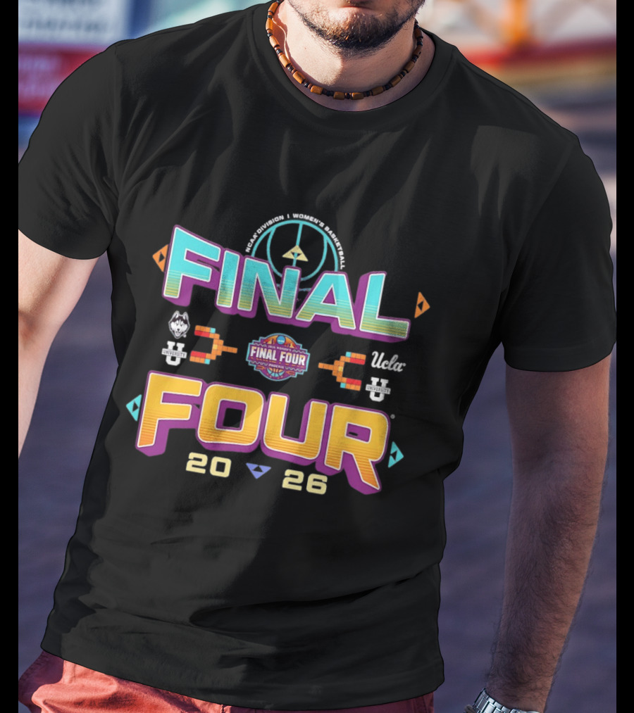 Peace Sign March Madness Final Four 2026 Women's NCAA Basketball Tournament UConn Vs UCLA T-Shirt