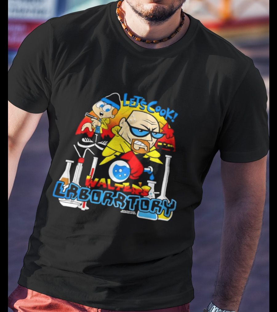 Walter's Laboratory Let's Cook Dexter's Lab Cartoon T-Shirt