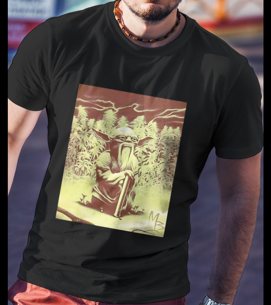 Yoda Star Wars Spliff Meme MZ T-Shirt