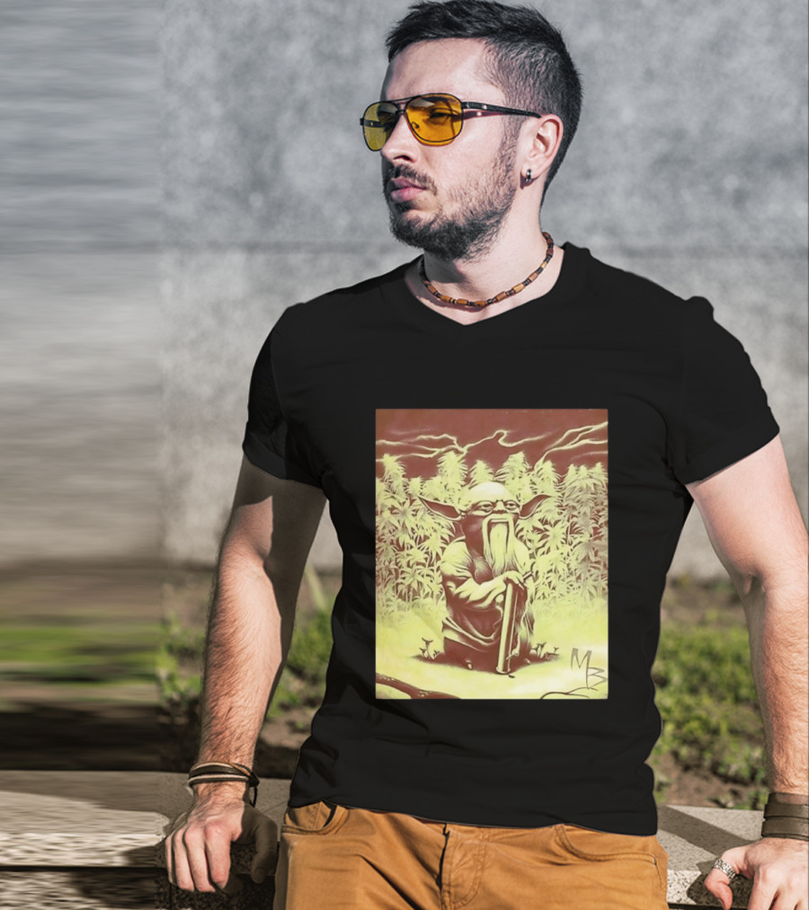 Yoda Star Wars Spliff Meme MZ T-Shirt