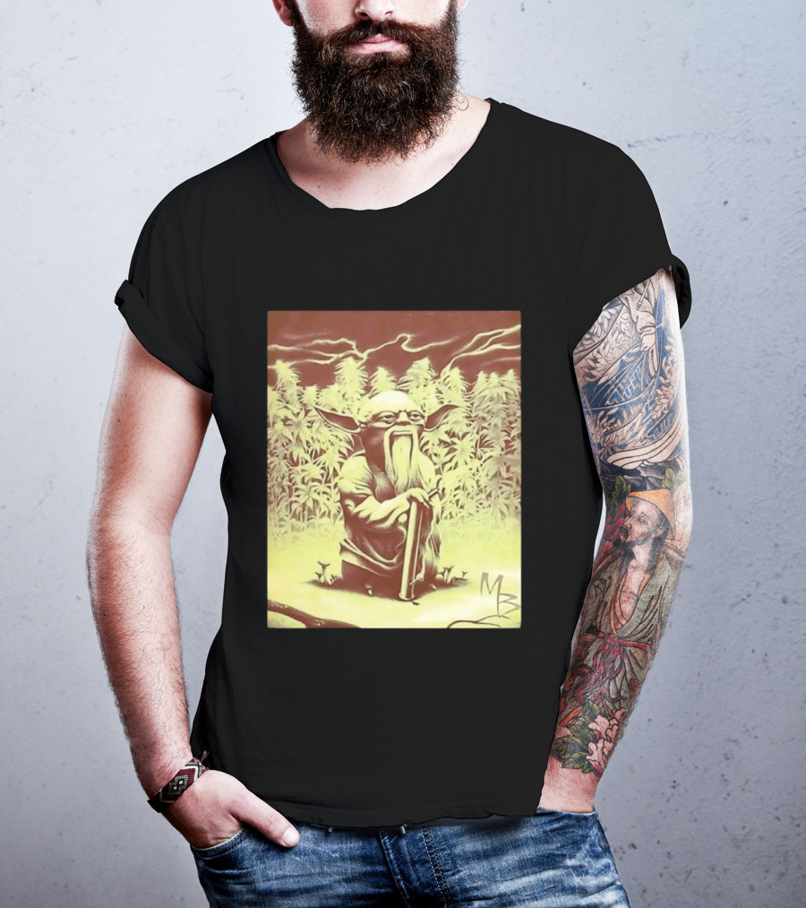 Yoda Star Wars Spliff Meme MZ T-Shirt