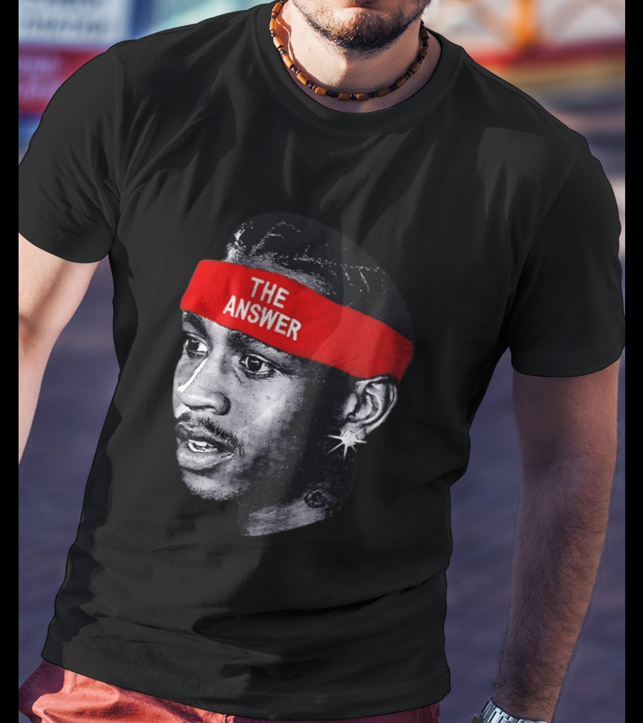 Allen Iverson The Answer Basketball Legend T-Shirt