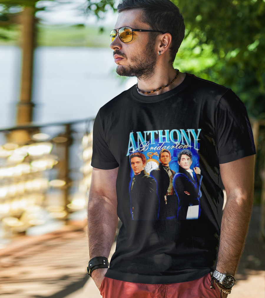 Anthony Bridgerton Netflix Series Character With T-Shirt