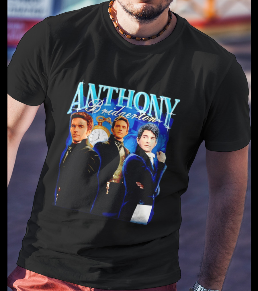 Anthony Bridgerton Netflix Series Character With T-Shirt