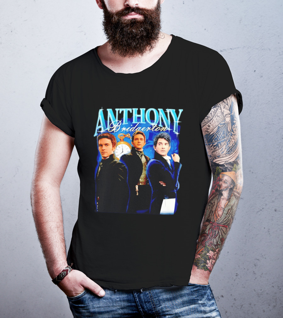 Anthony Bridgerton Netflix Series Character With T-Shirt