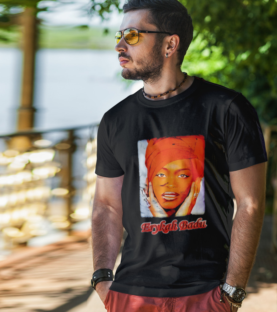 Erykah Badu Iconic Headwrap And Face T-Shirt