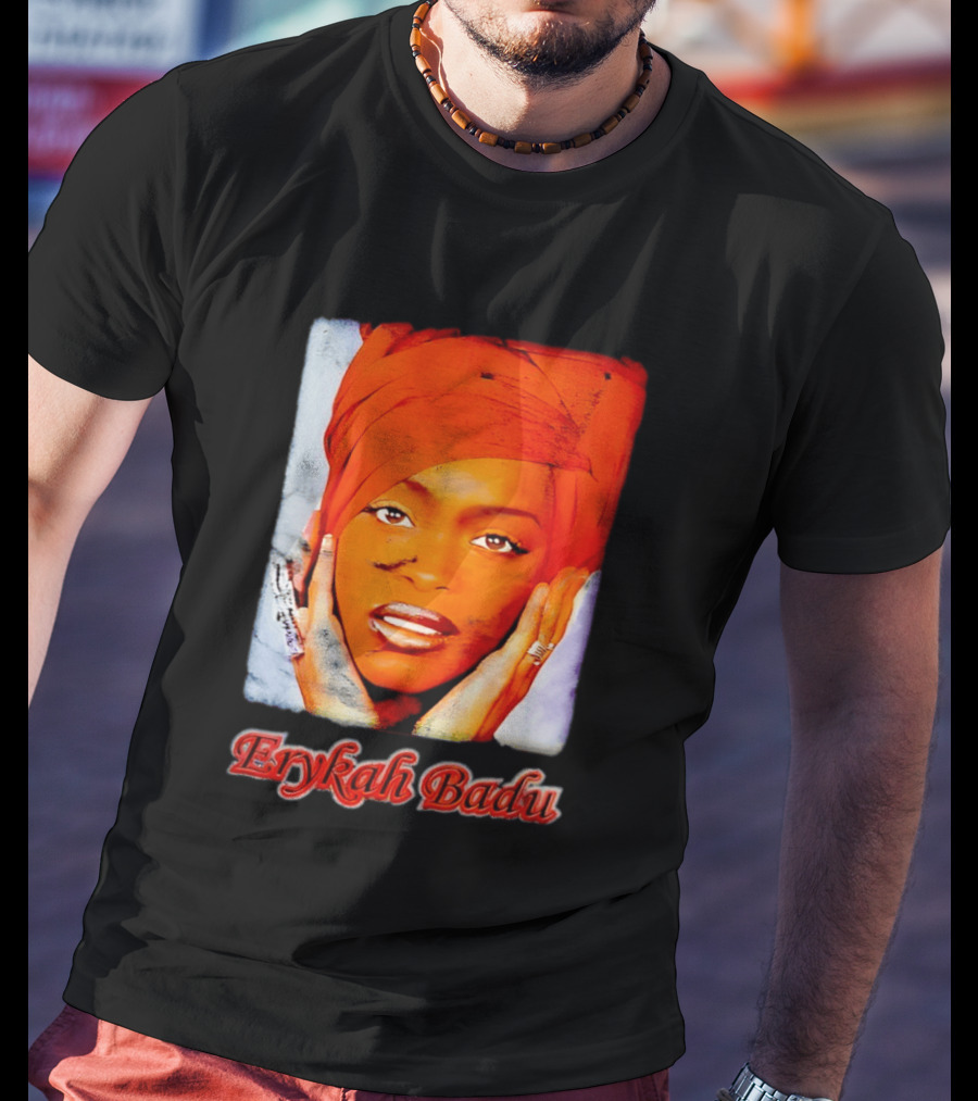 Erykah Badu Iconic Headwrap And Face T-Shirt