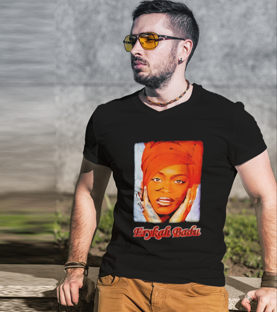 Erykah Badu Iconic Headwrap And Face T-Shirt