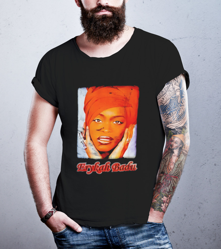 Erykah Badu Iconic Headwrap And Face T-Shirt