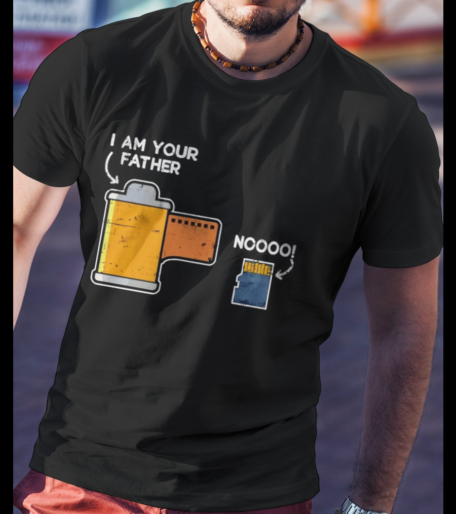 I Am Your Father Film Roll MicroSD Noooo Star Wars T-Shirt