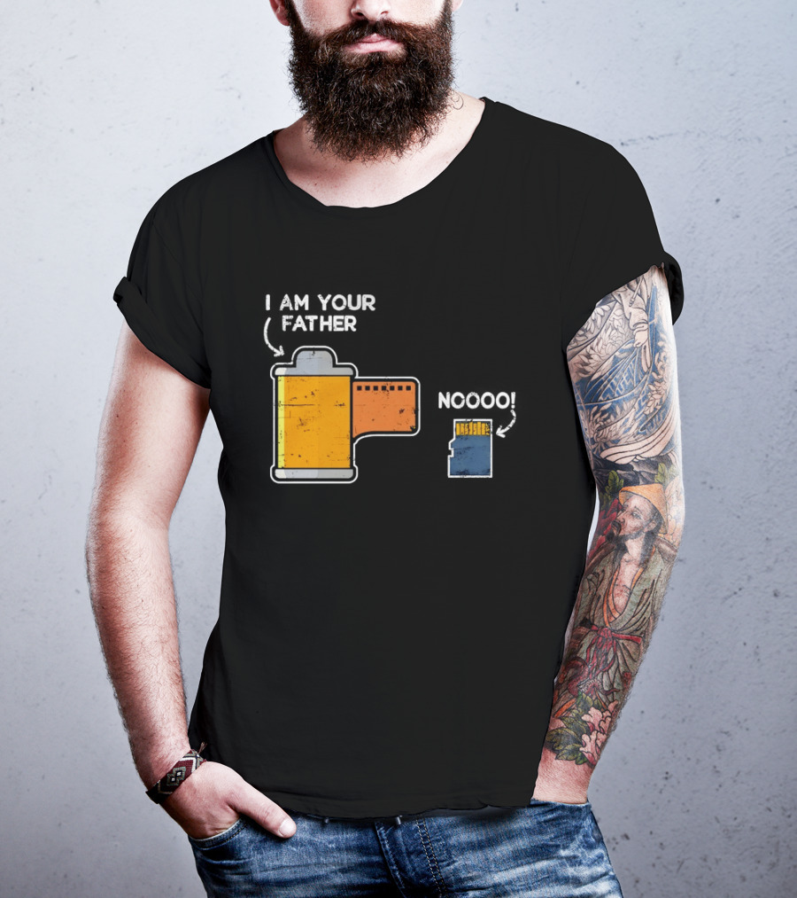 I Am Your Father Film Roll MicroSD Noooo Star Wars T-Shirt