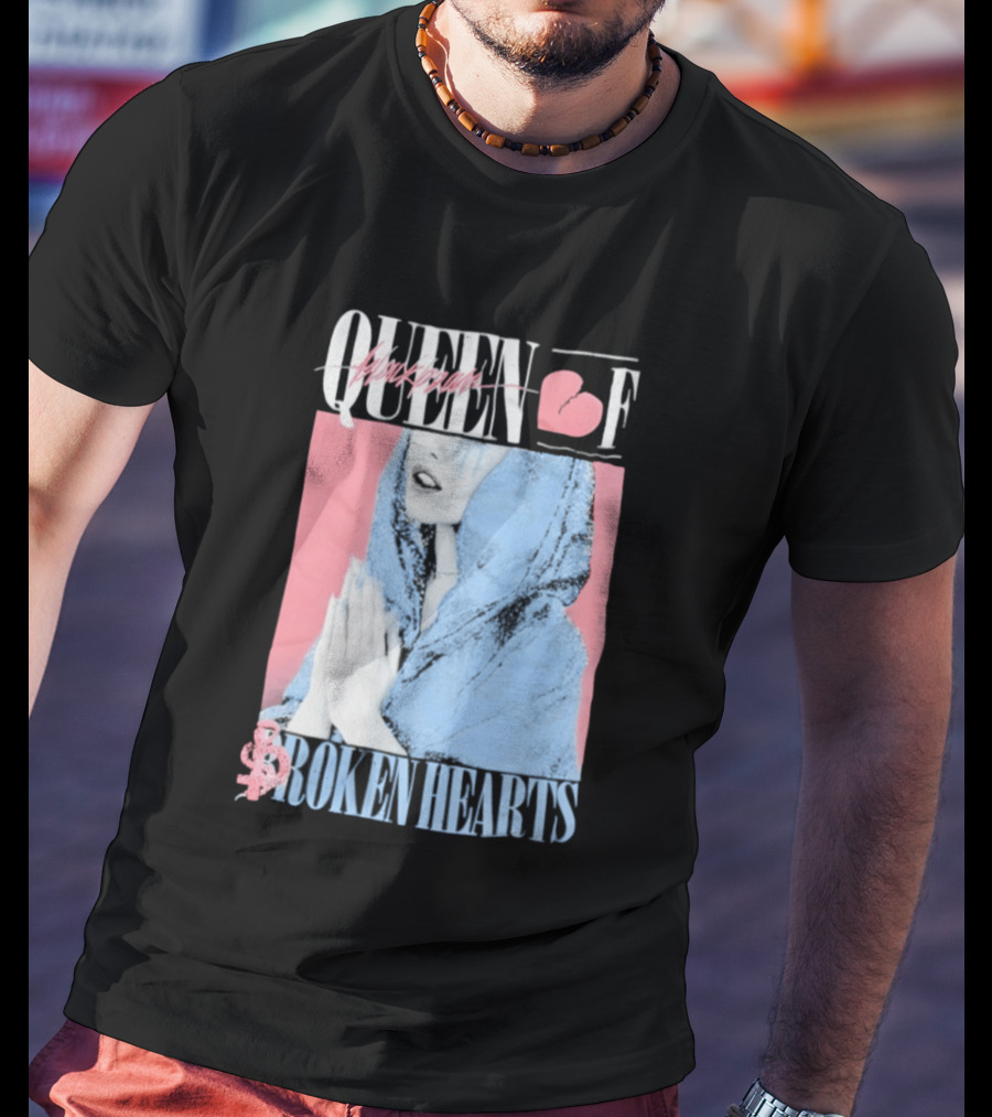 Blackbear Queen Of Broken Hearts Prayer Design With Pink And Blue Aesthetic T-Shirt
