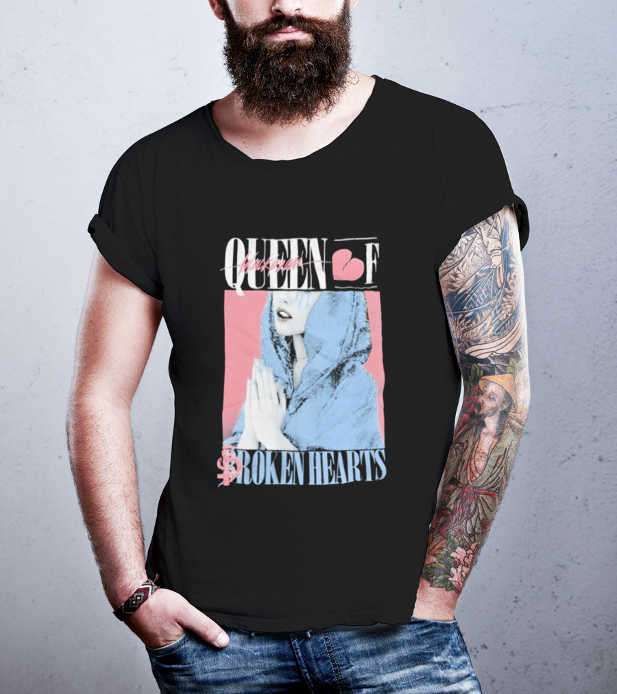 Blackbear Queen Of Broken Hearts Prayer Design With Pink And Blue Aesthetic T-Shirt
