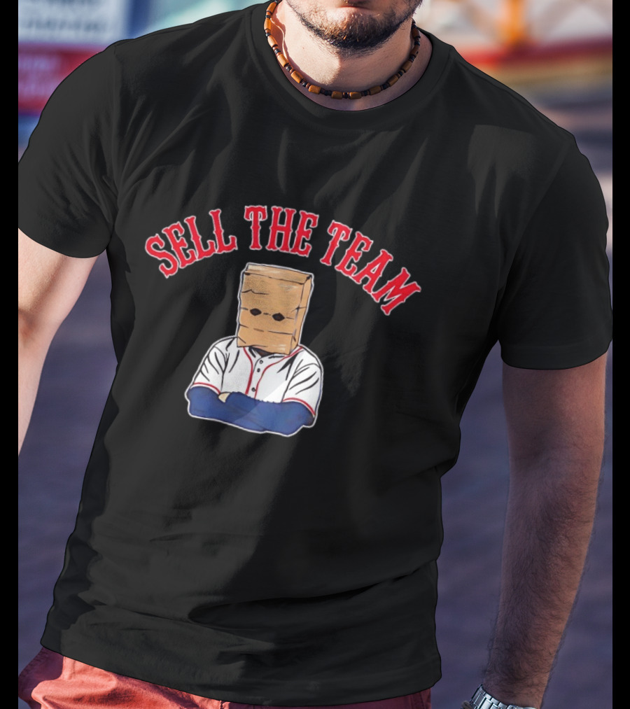 Boston Red Sox Sell The Team Bag Head Baseball Fan Protest T-Shirt