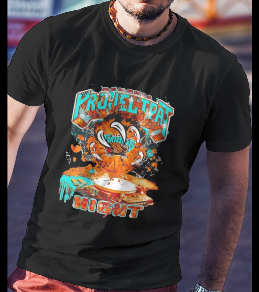 Memphis Grizzlies Project Pat Night Explosive Arena Event T-Shirt