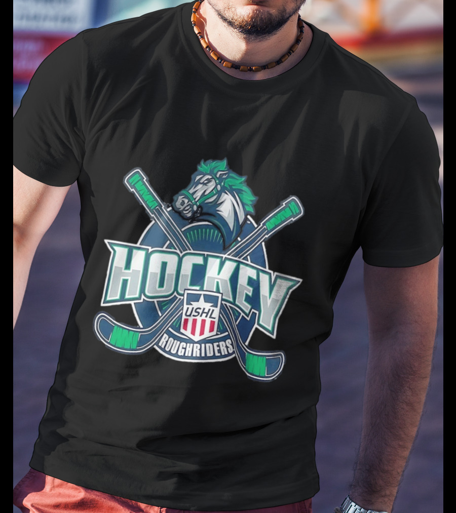 USHL Cedar Rapids RoughRiders Hockey Team T-Shirt