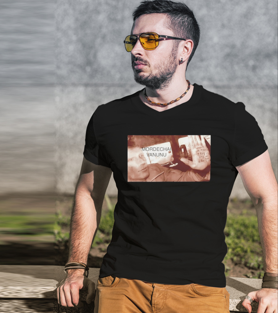 Mordechai Vanunu Kidnapped Rome 1986 Protest Message T-Shirt