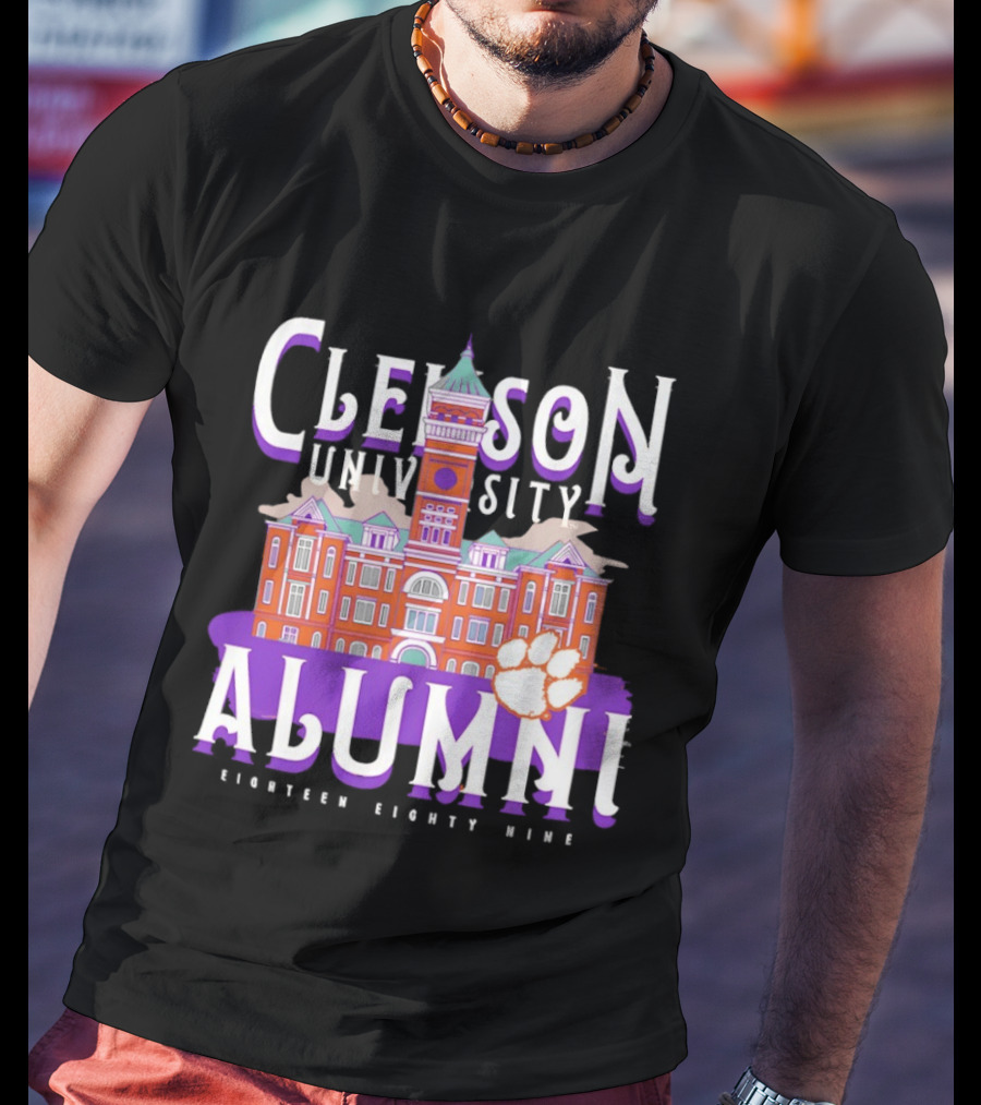 Clemson University Alumni Eighteen Eighty Nine Campus Tigers T-Shirt