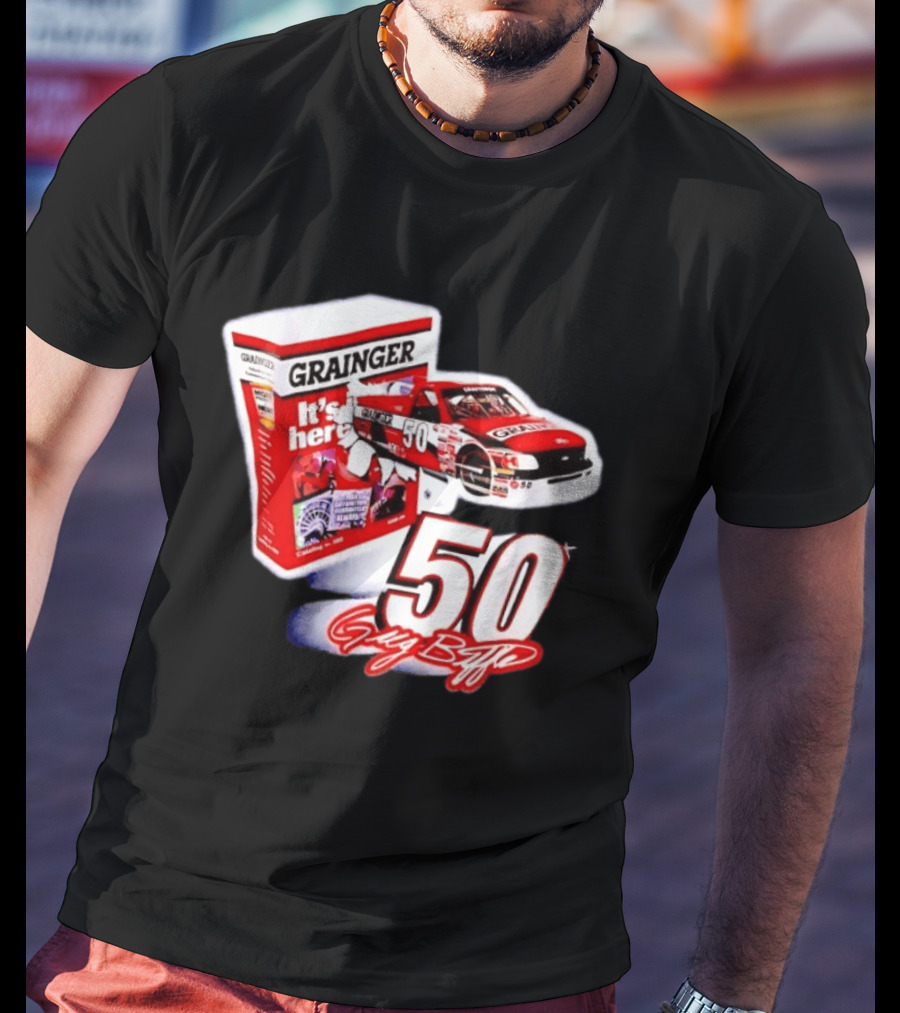 Grainger NASCAR 50 Greg Biffle Racing Car It's Here T-Shirt
