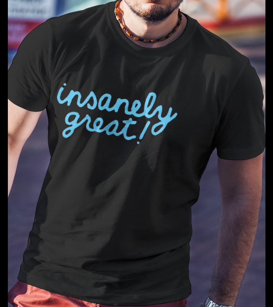 Insanely Great Blue Handwritten T-Shirt