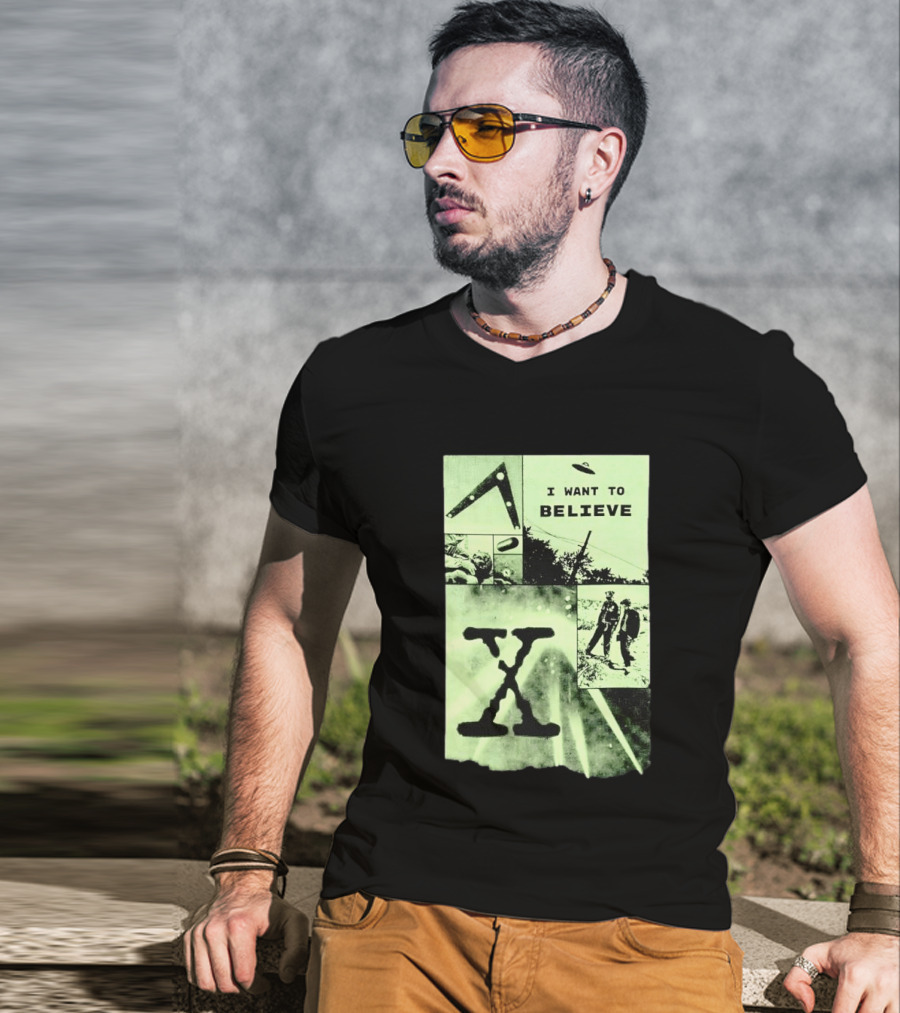 Paranormal I Want To Believe UFO X Files Aliens And Mysteries T-Shirt