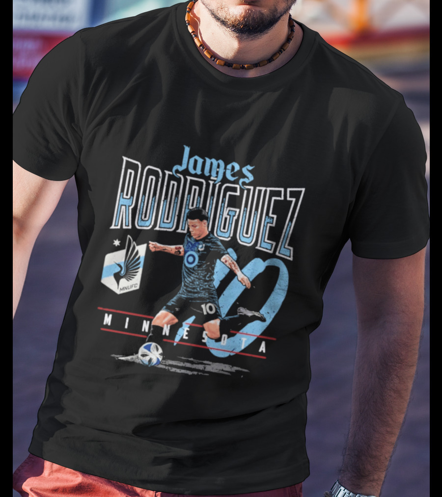 James Rodriguez Minnesota United 10 Soccer Star T-Shirt