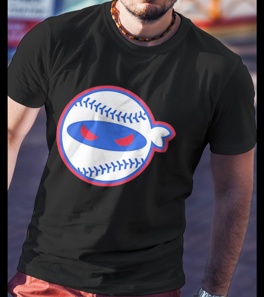 Pitching Ninja Baseball Eyes Atlanta T-Shirt