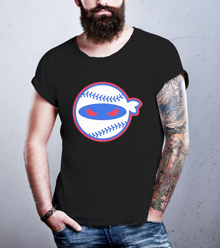 Pitching Ninja Baseball Eyes Atlanta T-Shirt