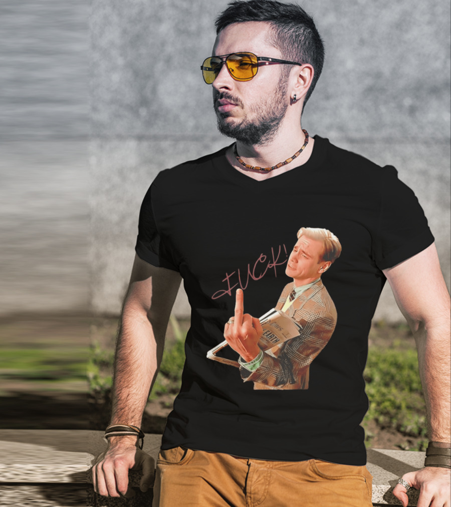Jim Carrey Truman Show Middle Finger Meme Fuck Scene T-Shirt
