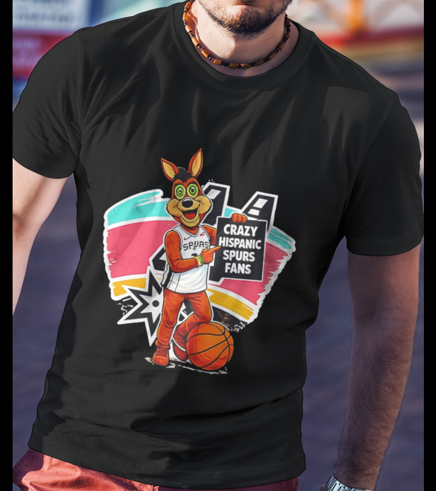 Crazy Hispanic Spurs Fans San Antonio Basketball Spurs T-Shirt