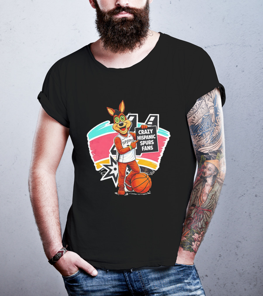 Crazy Hispanic Spurs Fans San Antonio Basketball Spurs T-Shirt