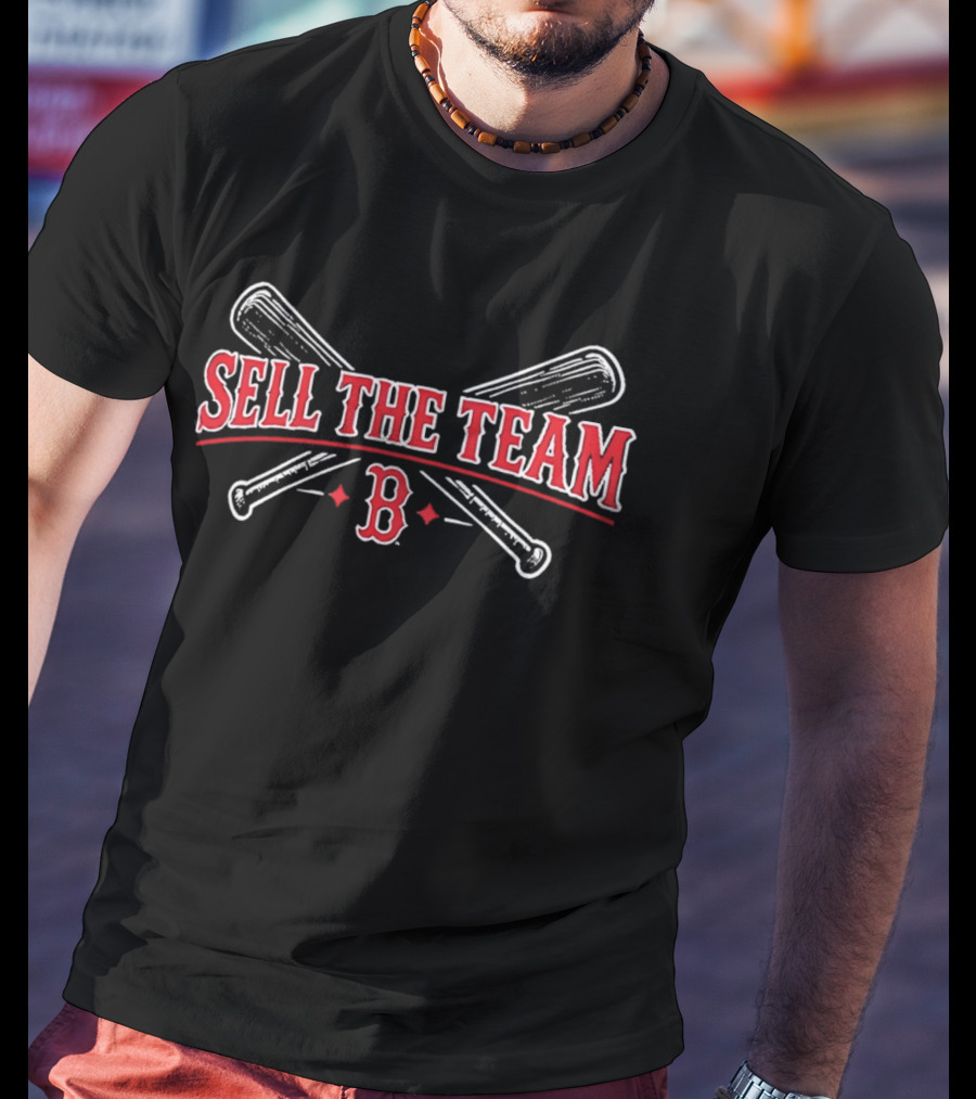 Sell The Team Boston B Crossed Bats T-Shirt