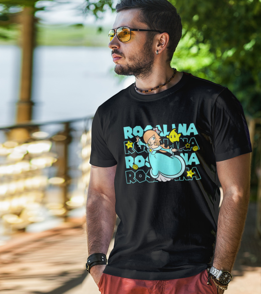 Super Mario Rosalina With Luma And Stars Est 1985 Disneyland T-Shirt
