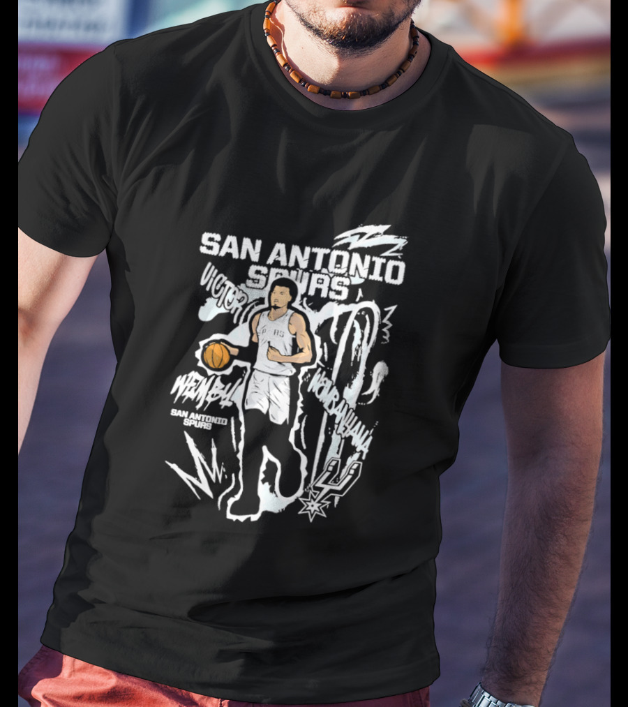 Victor Wembanyama San Antonio Spurs Basketball NBA Player 1 T-Shirt