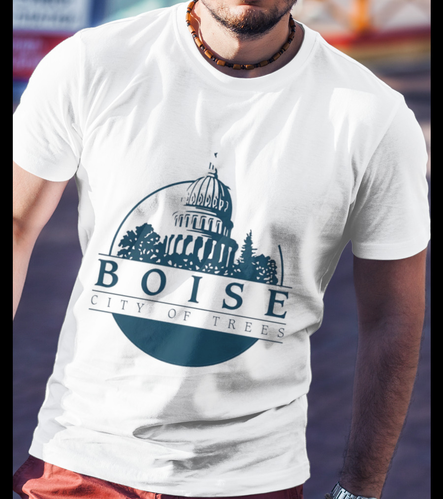 Boise City Of Trees Capitol Building Skyline T-Shirt