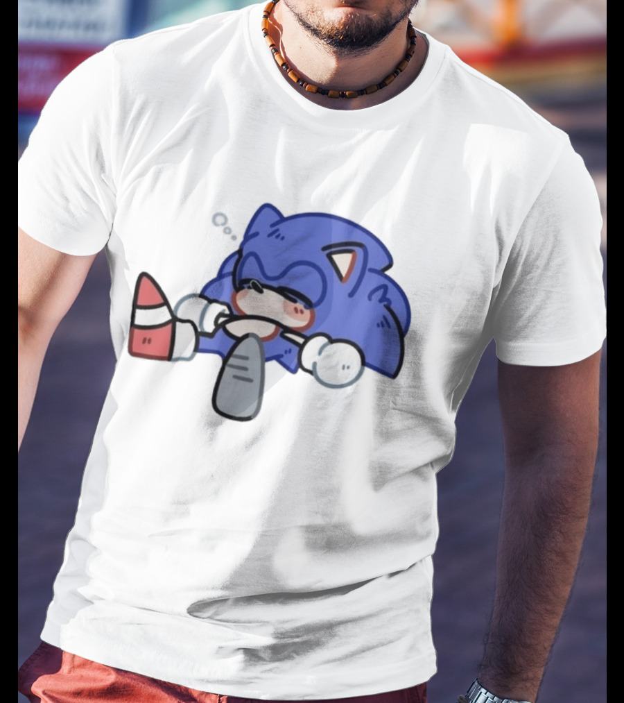 Chibi Sanic The Hedgehog Sleeping Kawaii 2026 T-Shirt