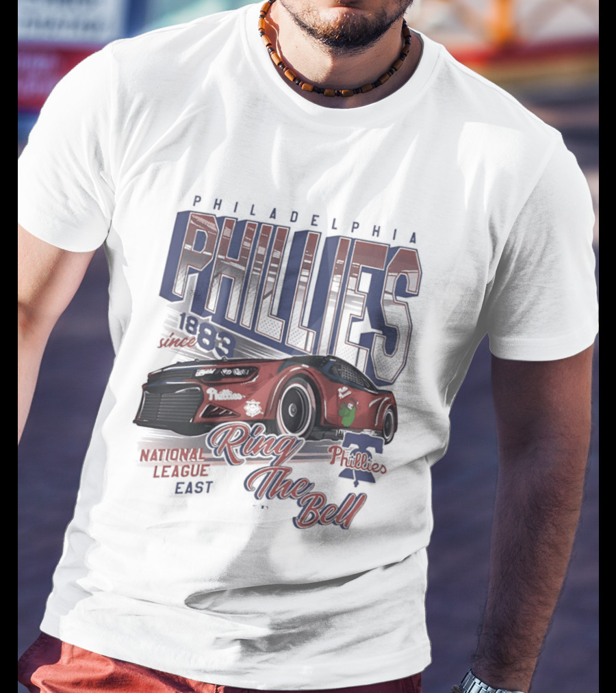Philadelphia Phillies 1883 Racer Ring The Bell National League East T-Shirt