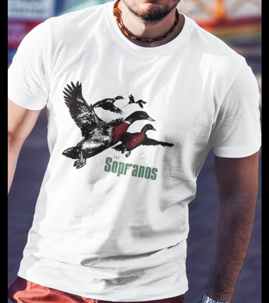 Sopranos Ducks Dr Melfi Depression Mallard Classic TV Series Reference T-Shirt