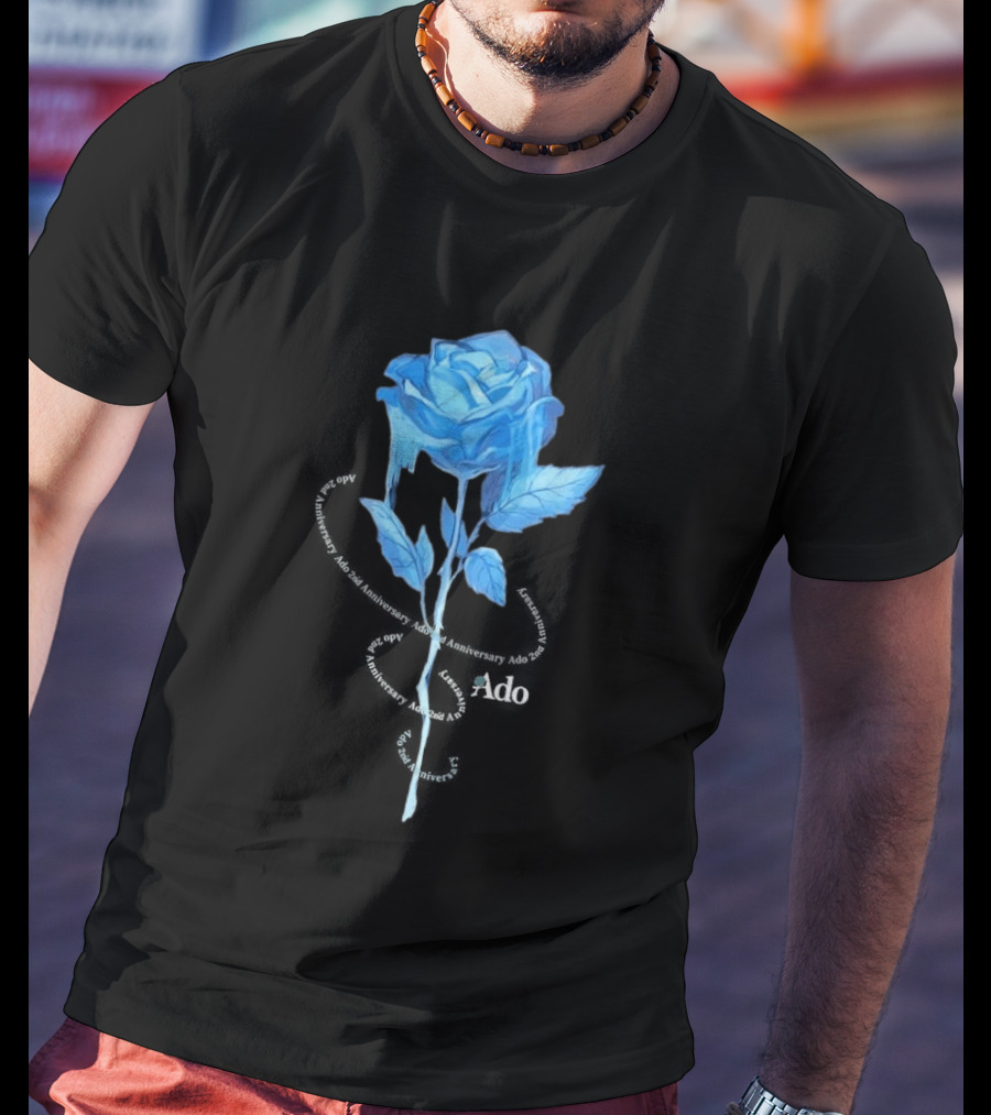 Ado Staff Blue Rose 5th Anniversary Los Angeles LA T-Shirt