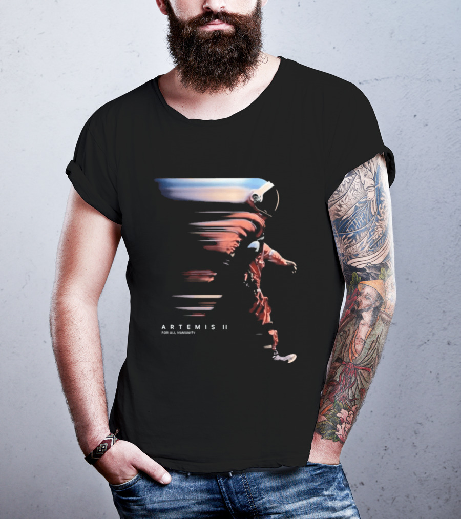 Artemis II For All Humanity 2026 Astronaut T-Shirt