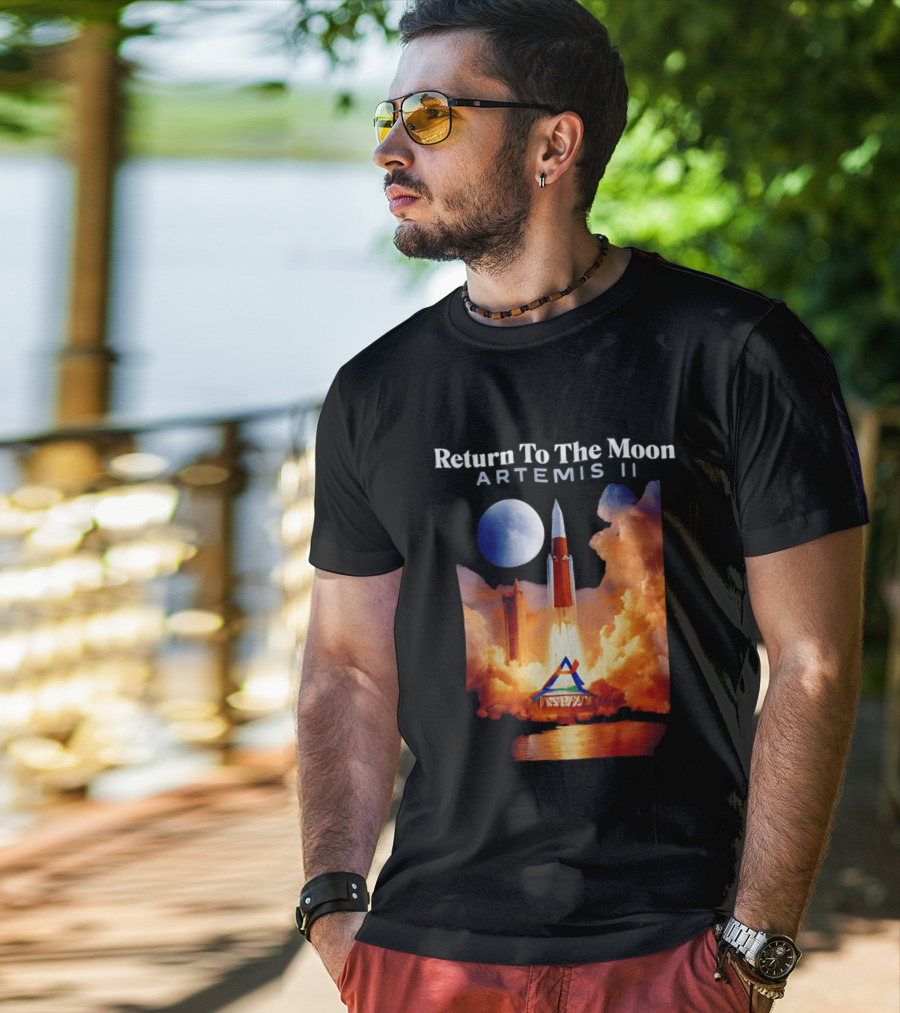 Artemis II Return To The Moon Rocket Launch NASA Mission T-Shirt