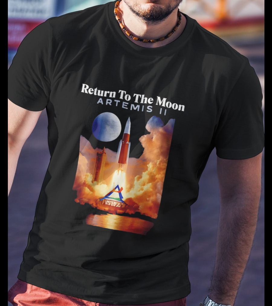 Artemis II Return To The Moon Rocket Launch NASA Mission T-Shirt