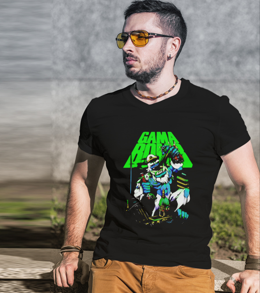 Gama Bomb Drink Up Skeleton Monster Cheers T-Shirt