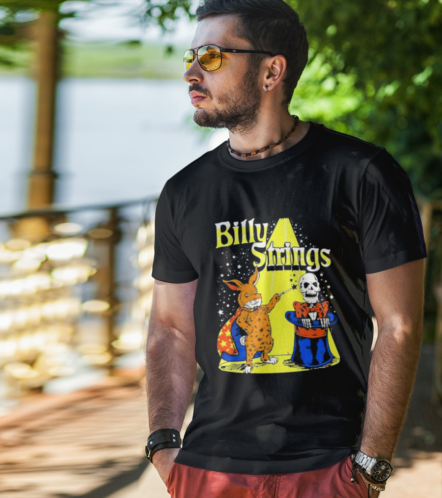 Billy Strings Rabbit Magician Skeleton Star Cape T-Shirt