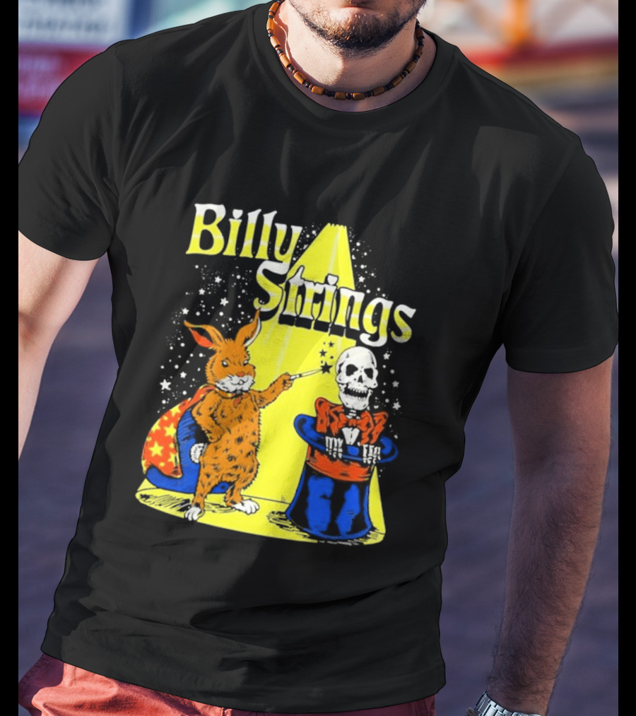 Billy Strings Rabbit Magician Skeleton Star Cape T-Shirt