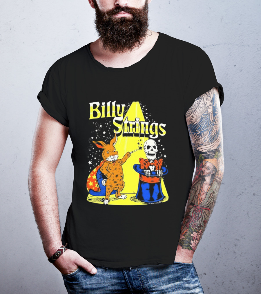 Billy Strings Rabbit Magician Skeleton Star Cape T-Shirt