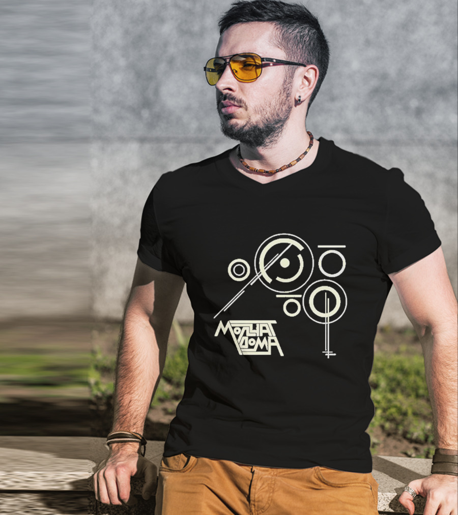 Molchat Doma Concert Geometric Circles And Lines T-Shirt